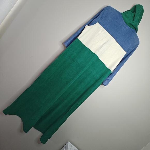 Colorblock Hooded Robe Lounge master - Picture 7 of 16
